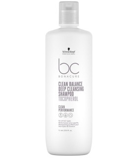 Schwarzkopf Professional Bonacure Clean Balance Deep Cleansing Shampoo (1000mL)