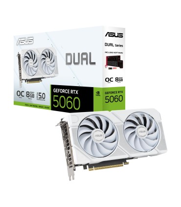 Asus NVIDIA GeForce RTX 5060 8GB GDDR7 DUAL-RTX5060-O8G-WHITE