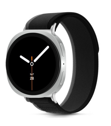 Tech-Protect kellarihm Nylon Stripe Samsung Galaxy Watch8/8 Classic 40/44/46mm, must/oranž