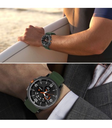 Tech-Protect kellarihm Nylon Pro Samsung Galaxy Watch8/8 Classic 40/44/46mm, army green