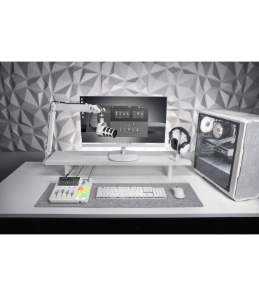 Rode mikrofon PodMic USB, valge