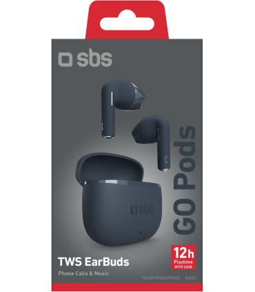 SBS juhtmevabad kõrvaklapid Go Pods TWS, tumesinine