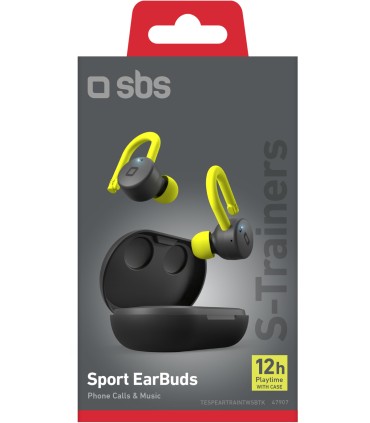 SBS juhtmevabad kõrvaklapid S-Trainers TWS, must
