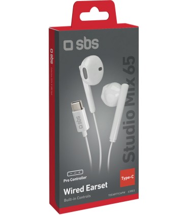 SBS kõrvaklapid Studio Mix 65c USB-C, valge
