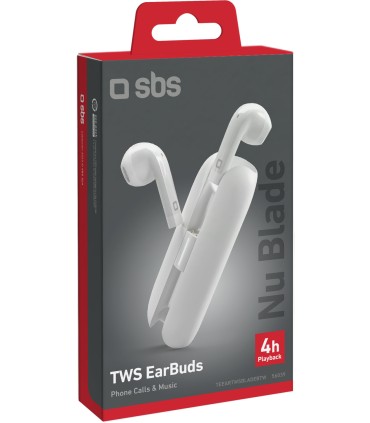 SBS juhtmevabad kõrvaklapid Nu Blade TWS, valge