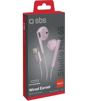 SBS kõrvaklapid Studio Mix 65c USB-C, roosa