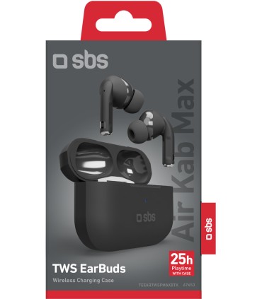 SBS juhtmevabad kõrvaklapid Air Kab Max TWS, must