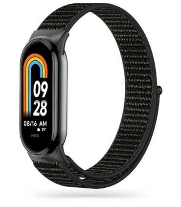 Tech-Protect kellarihm Nylon Xiaomi Smart Band 8/9/10, must