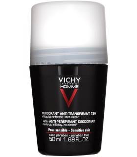 Vichy Homme Sensitive 72h Roll-on Deodorant (50mL)