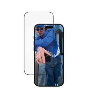 Panzerglass iPhone Air , musta äärega, Ultra-Wide Fit