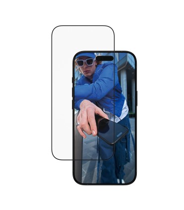 Panzerglass iPhone Air , musta äärega, Ultra-Wide Fit