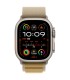 Apple Watch Ultra 2 GPS + Cellular 49mm Natural Titanium Case with Tan Alpine Loop - Medium