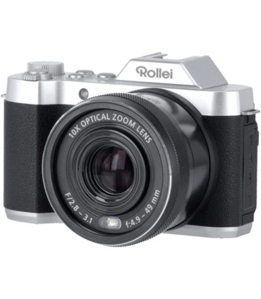 Rollei Powerflex 10x Retro, must/hõbedane