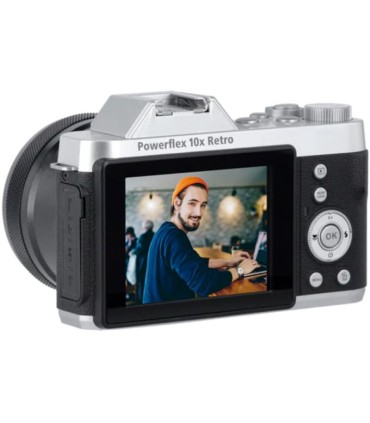 Rollei Powerflex 10x Retro, must/hõbedane