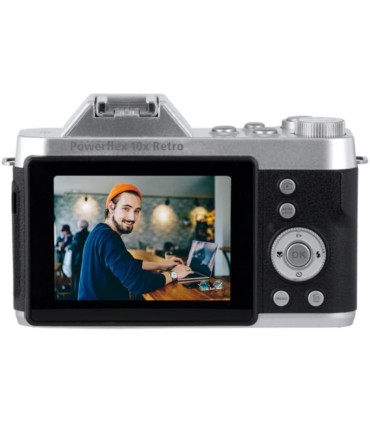 Rollei Powerflex 10x Retro, must/hõbedane