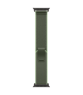 Apple 49mm Green/Neon Trail Loop - M/L - Black Titanium Finish