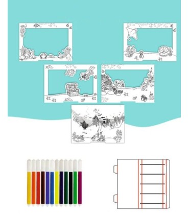 3D pildi joonistuskomplekt Ookean