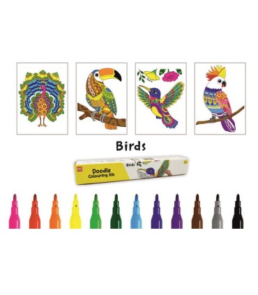 Joonistuskomplekt Lind, 4 postrit