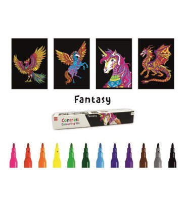 Joonistuskomplekt Fantaasia, 4 postrit