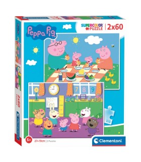 Clementoni puslekomplekt Põrsas Peppa 2x60 tk