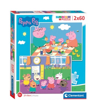 Clementoni puslekomplekt Põrsas Peppa 2x60 tk