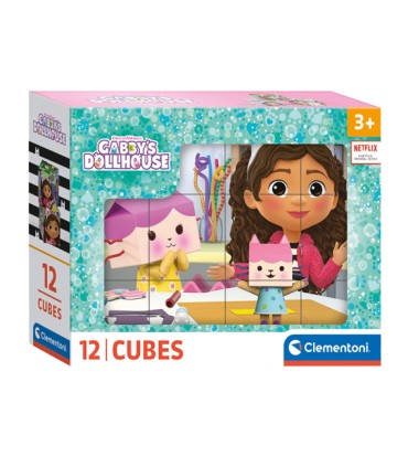 Clementoni pusle Gabbyu0027s Dollhouse kuubik 12 tk