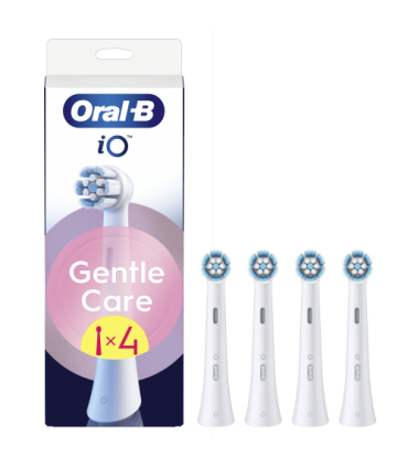 Braun Oral-B iO SWF-4 Gentle Care varuharjapead 4tk, valge