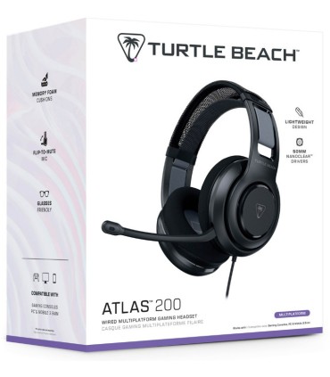 Turtle Beach kõrvaklapid + mikrofon Atlas 200 MultiPlatform, must