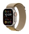 Apple Watch Ultra 2 GPS + Cellular 49mm Natural Titanium Case with Tan Alpine Loop - Small