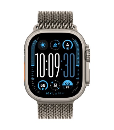 Apple Watch Ultra 2 GPS + Cellular 49mm Natural Titanium Case with Natural Titanium Milanese Loop - L