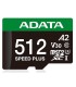 ADATA Micro SDXC 512GB UHS-I/UD512GUI3V30A2SP-RA1