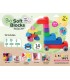 Gerardou0027s Toys Pehmete klotside komplekt + rattad 14 tk