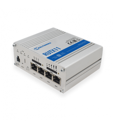 Teltonika Industrial Router 4G LTE Cat6 DualSIM RUTX11 867 Mbit/s, Ethernet LAN (RJ-45) ports 4, 4G, 1, Bluetooth, Antennas: 1x