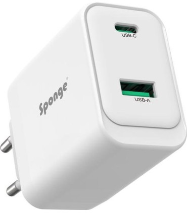 Sponge reisilaadija C2 45W valge