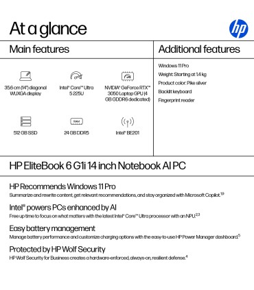 HP EB 6 G1i 14" Ultra 5, 24GB, 512GB SSD