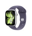 Apple Watch Series 11 GPS + Cellular 46mm Silver Aluminium Case with Purple Fog Sport Band - M/L