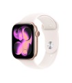 Apple Watch Series 11 GPS + Cellular 46mm Rose Gold Aluminium Case with Light Blush Sport Band - M/L