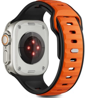 Tech-Protect kellarihm IconBand Line Apple Watch 44/45/46/49mm, must/oranž