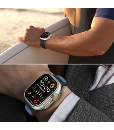 Tech-Protect kellarihm IconBand Line Apple Watch 44/45/46/49mm, must/sinine