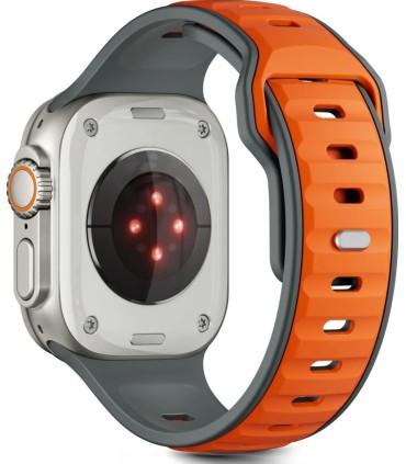 Tech-Protect kellarihm IconBand Line Apple Watch 44/45/46/49mm, hall/oranž