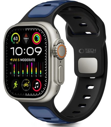 Tech-Protect kellarihm IconBand Line Apple Watch 44/45/46/49mm, must/sinine