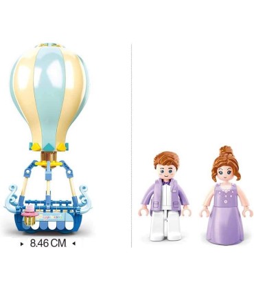 Klotsikomplekt Kuumaõhupall 124 osa