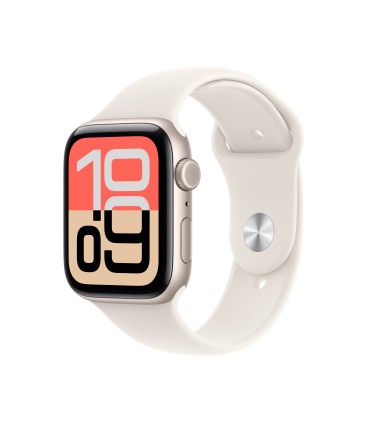 Apple Watch SE 3 GPS 44mm Starlight Aluminium Case with Starlight Sport Band - S/M