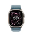 Apple Watch Ultra 3 GPS + Cellular 49mm Natural Titanium Case with Light Blue Alpine Loop - Medium