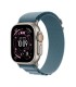 Apple Watch Ultra 3 GPS + Cellular 49mm Natural Titanium Case with Light Blue Alpine Loop - Medium