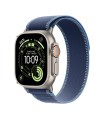 Apple Watch Ultra 3 GPS + Cellular 49mm Natural Titanium Case with Blue/Bright Blue Trail Loop - S/M