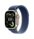 Apple Watch Ultra 3 GPS + Cellular 49mm Natural Titanium Case with Blue/Bright Blue Trail Loop - M/L