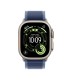 Apple Watch Ultra 3 GPS + Cellular 49mm Natural Titanium Case with Blue/Bright Blue Trail Loop - M/L