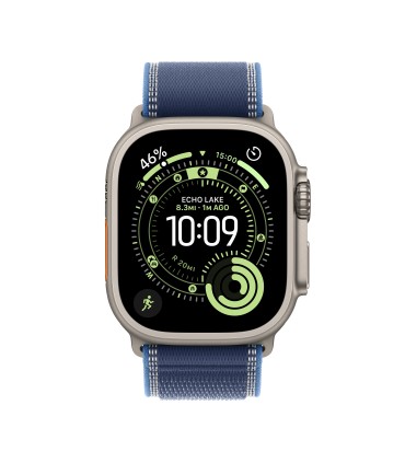 Apple Watch Ultra 3 GPS + Cellular 49mm Natural Titanium Case with Blue/Bright Blue Trail Loop - M/L
