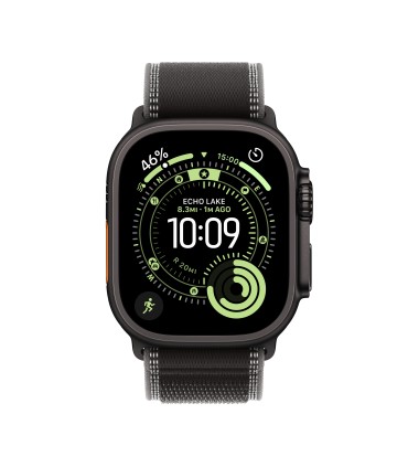 Apple Watch Ultra 3 GPS + Cellular 49mm Black Titanium Case with Black/Charcoal Trail Loop - M/L